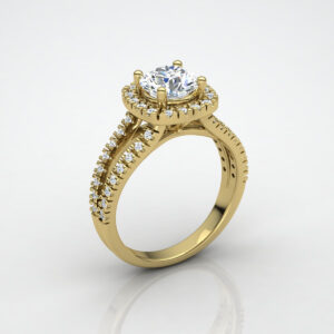 Anel Noivado em Ouro 18k