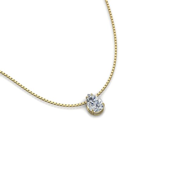 Pingente Ponto De Luz Gota Ouro 18k - Imagem 4