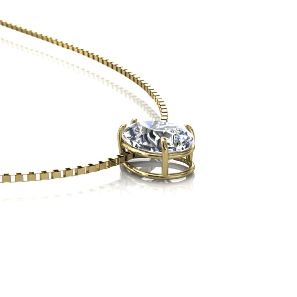 Pingente Ponto De Luz Gota Ouro 18k - Imagem 2
